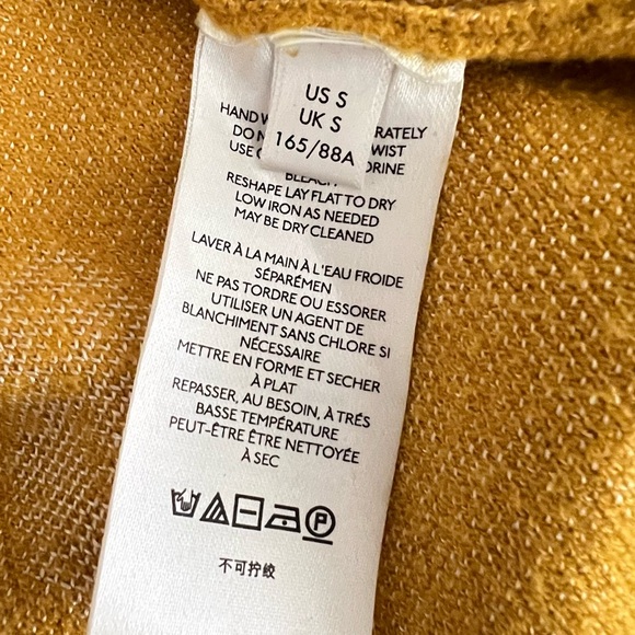 Anthropologie Maeve Seahorse Women's Yellow Women's Sweater Size Small - Picture 14 of 16